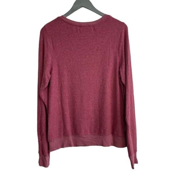 Wildfox Tops‎ Stoned In Love Wildfox Long Sleeve Crewneck Size Small Ruby NWT - Picture 4 of 9